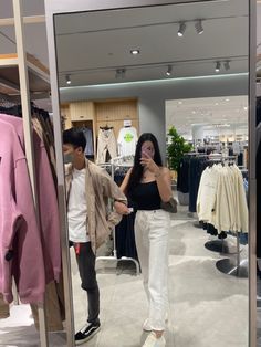 Shopping Mall Couple Photos, Cute Couple Pics At The Mall, Mall Aesthetic Shopping With Boyfriend, Couple Mall Aesthetic, Mall Pics With Boyfriend, Couple Poses In Mall, Couple At Mall, Mall Date Aesthetic Couple, Shopping Couple Aesthetic