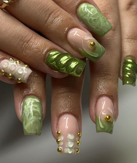 It’s kinda giving poison ivy Ivy Nails Designs, Poison Ivy Nails Designs, Poison Ivy Nails, Ivy Nails, Poison Ivy, Nails Designs, Nail Ideas, Ivy, Nail Designs