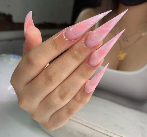 Pink Stiletto Nails, Stilleto Nails Designs, Unique Nail Art, Sharp Nails, Nails Pretty, Nails Cute, Drip Nails, Stiletto Nails Designs, Exotic Nails