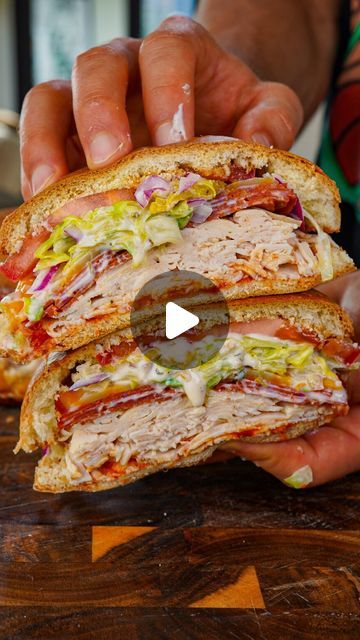 Grinder Slaw, Turkey Grinder Sandwich, Chicken Grinder Sandwich, Grinder Sandwiches, Zach Rocheleau, Protein Macros, Grinder Sandwich, Protein Ingredients, Pepperoncini Peppers