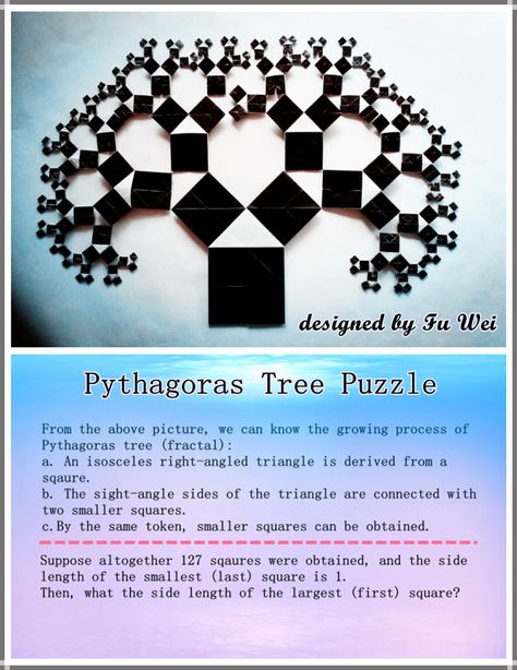 Can you solve this origami math puzzle? Math Origami, Tree Puzzle, Origami Models, Maths Puzzles, School Ideas, Einstein, Origami, Gif, Square