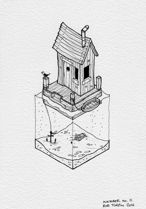 99 Insanely Smart, Easy and Cool Drawing Ideas to Pursue Now Cool Drawing Ideas, Cool Drawing, Henning Larsen, Drawing Now, Isometric Art, Desenho Tattoo, 3d Drawings, Arte Sketchbook, Art And Illustration