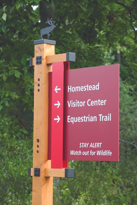 Working with DCNR we developed a comprehensive plan for the new Visitor Center which included all interpretive messages and orientation maps in the form of traditional waysides on the exterior and interior graphics that interpreted a diorama of elk and other animals in a woodland setting with low-tech interactives. A complete wayfinding system was also developed for vehicular and pedestrian traffic that reflects the building’s architectural style and the natural setting of the area. Graphic Signage, Traffic Signage, Experiential Design, City Branding, Directional Signage, Wayfinding System, Environmental Graphic Design, Physical Environment, Directional Signs