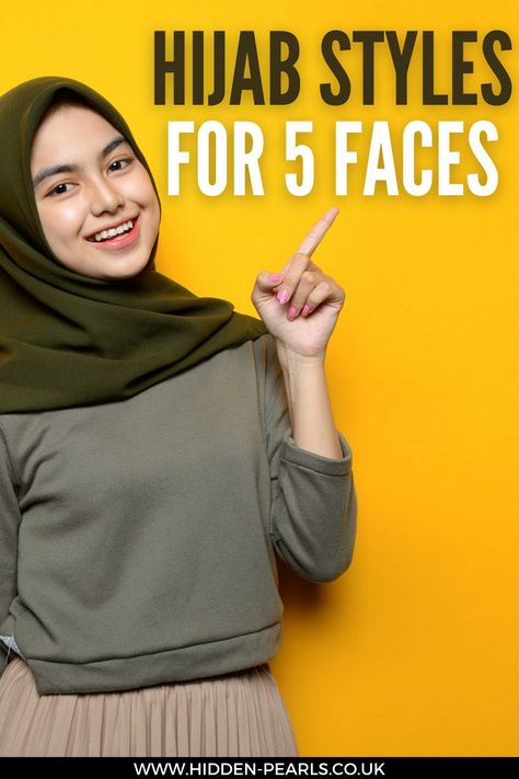 Hijab Styles for 5 Faces for Oval Face: Dos: > You are one of those girls that other girls would love to envy. > One of the most wanted shapes in face shapes, the Oval face makes any hijab look good! You can wear any style usually and get away with it. >Try wearing your hijab high on your forehead, this looks great on oval faces. > Create a structured rectangular style around your face, this will reduce the narrowness around the cheeks and help plump up cheeks. Hijab For Different Face Shapes, Hijab Styles For Small Face, Hijab Style For Small Face, Hijab Styles For Diamond Face, Hijab Square Face, Hijab For Big Forehead, Hijab For Square Face, Square Face Hijab Style, Hijab For Diamond Face Shape