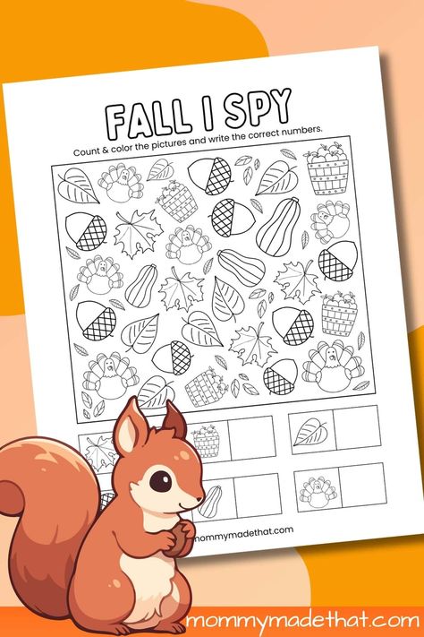 I Spy Fall Printables For Kids Free, Fall I Spy, Thanksgiving Kids Activities Printables, I Spy Printables For Kids Free, Thanksgiving I Spy, I Spy Activities, I Spy Printable, Holiday Classroom Activities, Thanksgiving Activities Preschool