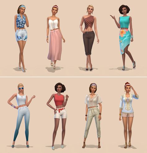 Netz-à-porter – outfits ready to wear for your sims (no CC required) - Page 15 — The Sims Forums Cute Sims Outfits No Cc, Sims 4 Outfits No Cc Base Game, Sims Characters Ideas No Cc, Cute Sims 4 Outfits No Cc, Sims 4 Base Game Outfits Ideas No Cc, Sims No Cc Outfits, Sims4 Outfits No Cc, Sims 4 Characters No Cc, The Sims 4 Outfit Ideas No Cc