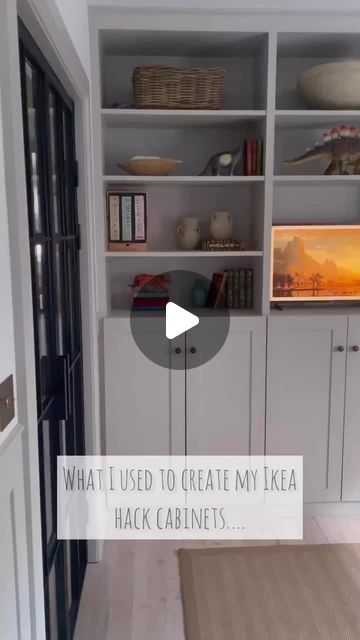 IKEA Hackers | Ideas & Hacks on Instagram: "Jodi's brilliant BILLY bookcase hack for the playroom. 3 BILLY bookcases store loads of toys, books and the TV! All intentionally accessible for her boys. And I love how the color ties everything together.  Visit @justonemorebuild to follow along on their self-build journey." Billy Bookcase With Tv, Billy Tv Hack, Billy Bookcase Hack Living Room, Ikea Billy Tv Wall, Billy Bookcase Playroom, Billy Bookcase Toy Storage, Billy Bookcase Tv Wall, Billy Ikea Living Room, Ikea Billy Oxberg Hack