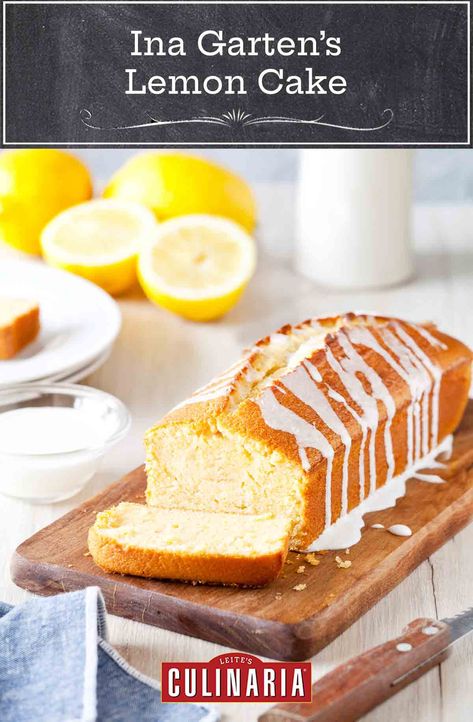 Ina Garten Lemon Loaf, Ina Garten Lemon Cake To Die For, Ina Garten Lemon Cake, Flavor Cakes, Baking Lemon, Ina Garden, Nursing Cake, Lemon Dessert, Lemon Cake Recipe