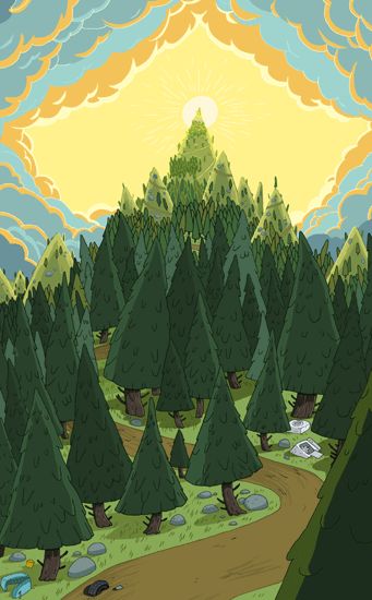 Adventure Time Adventure Time Scenery, Bandit Illustration, Adventure Time Background, Time Background, Adventure Time Style, Time Wallpaper, Adventure Time Wallpaper, Come Along With Me, Adventure Time Cartoon