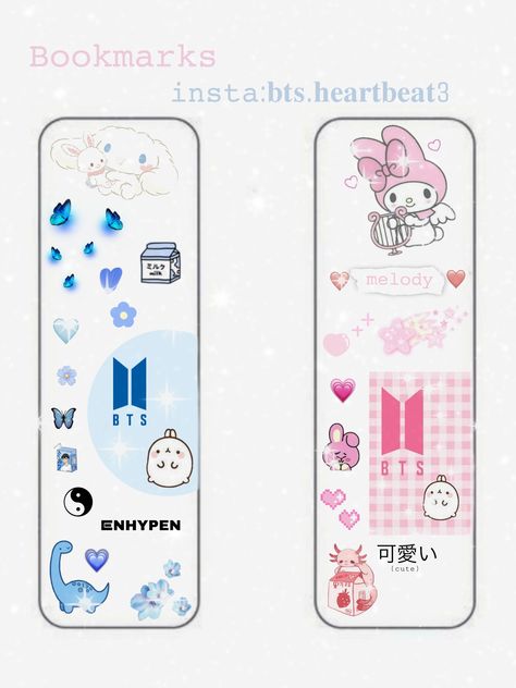 Sanrio Bookmark Template, Paper Dolls Diy Sanrio, Sanrio Bookmark Printable, My Melody Bookmark, Sanrio Bookmark, Hello Kitty Printables, Kpop Diy, Paper Dolls Diy, Bookmark Craft