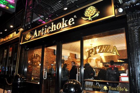 Pizza Artichoke, Day Before Thanksgiving, Artichoke Pizza, Pizza And Beer, Visiting Nyc, Greenwich Village, Now Open, Artichoke, The Good Place