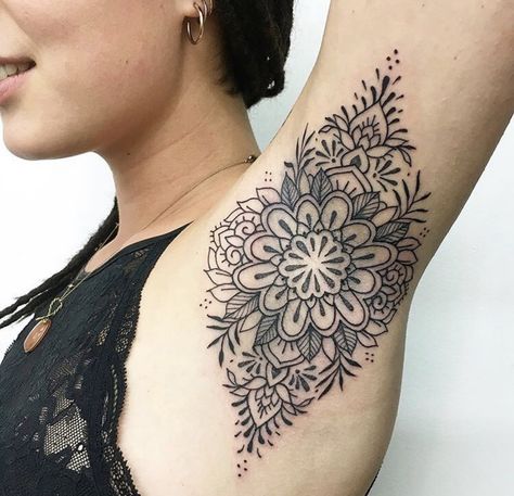 Arm Pit Tattoo, Under Armpit Tattoo, Pit Tattoo, Small Flower Tattoos For Women, Flower Tattoos For Women, Armpit Tattoo, Germany Tattoo, First Time Tattoos, Underarm Tattoo