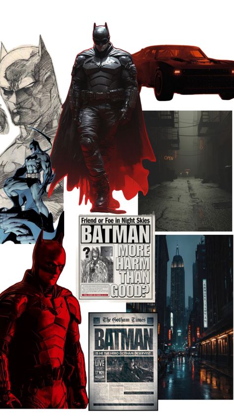 Moodboard for Batman commission First Batman, Cinematic Shots, Batman Poster, Batman Wallpaper, Gotham, Night Skies, Mood Boards, Batman, Wallpapers