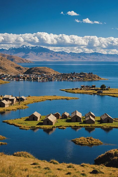 Mystical Waters: Exploring Lake Titicaca and Its Cultural Islands Bolivia Aesthetic, Lago Titicaca Peru, Lake Titicaca Peru, Spiritual Places, Amazing Locations, Travel Peru, South America Travel Destinations, Floating Islands, Bolivia Travel