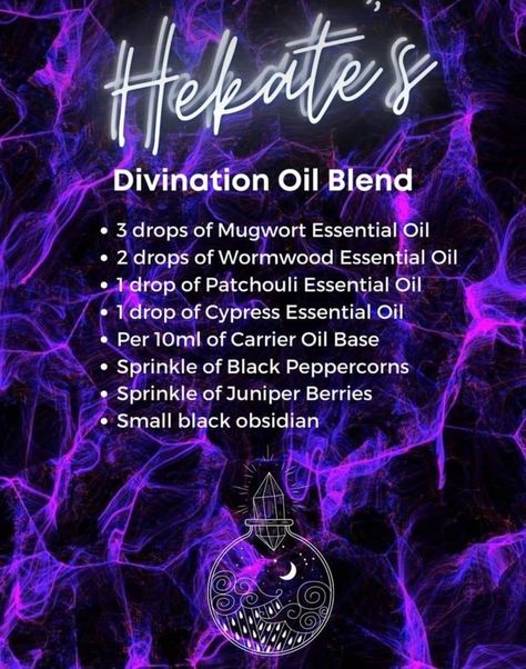 Mugwort Essential Oil, Tarot Spreads Layout, Hekate Goddess, Deity Worship, Witchcraft Tips, Goddess Hekate, Goddess Worship, Magick Oil, Witch Crafts