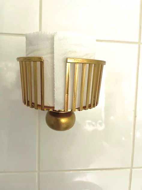 How to Make an Expensive Looking Toilet Paper Holder | Hometalk Repurpose Toilet Paper Holder, Toilet Holder Ideas, Spare Toilet Paper Holder Ideas, Creative Toilet Paper Holder, Modern Toilet Paper Holder, Pool Bathroom Ideas Decor, Toilet Paper Holder Diy, Toilet Paper Holder Ideas, Wall Toilet Paper Holder