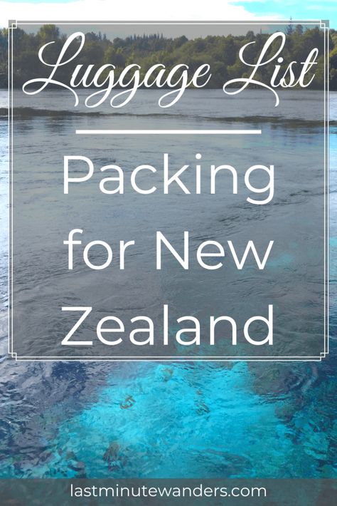 Packing for New Zealand can be a little daunting, but this Luggage List will take all of the stress out of it for you! View your ultimate packing list here. New Zealand Packing List, Packing For New Zealand, Summer Vacation Packing List, Australia Packing List, Summer Vacation Packing, Fall Packing, Marlborough Sounds, New Zealand Trip, Ultimate Packing List