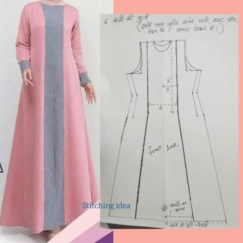 Dress Drafting, Burkha Designs, Stylish Sewing Patterns, Pattern Drafting Tutorials, Learn Sewing, Long Blouse Designs, Dress Sewing Patterns Free, Clothing Pattern Design, Dress Sewing Tutorials