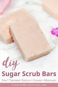 How To Package Body Scrubs, Body Scrub Bar, Sugar Scrub Bars Diy, Diy Exfoliating Soap Bar, Scrub Bars Diy, Diy Scrub Bars, Sugar Wax Recipe Diy, Sugar Scrub Bars, Exfoliating Soap Bar