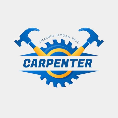 Free vector gradient carpenter logo des... | Free Vector #Freepik #freevector #logo #personal-logo #gradient-logo #logo-branding Carpenter Logo Design, Carpenter Logo, Logo Gradient, Vector Gradient, Gradient Logo, Personal Logo, Media Post, Personal Branding, Social Media Post