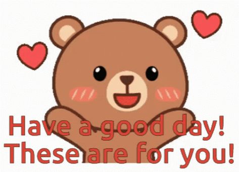 Gif Insta, Bear Gif, You Are Cute, Perfect Love, Have A Good Day, Animated Gif, Good Day, I Love You, Teddy Bear