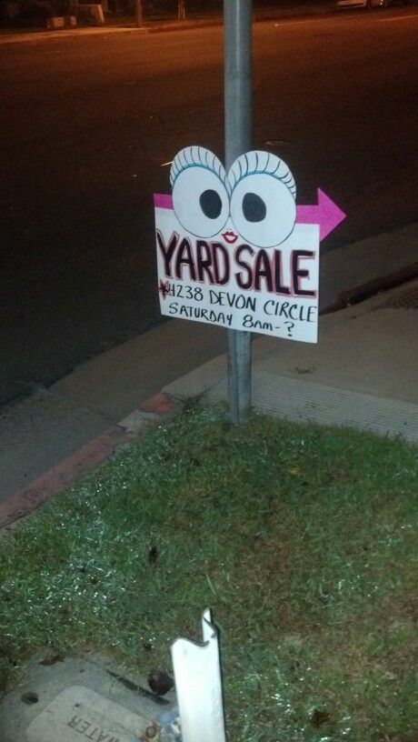 Yard Sale Signs Cute Yard Sale Signs Ideas, Garage Sell Signs, Yard Sale Flyers Ideas, Pricing Yard Sale Items, Fun Garage Sale Signs, Yardsale Signs Diy, Yard Sell Ideas, Best Yard Sale Signs, Diy Yard Sale Signs Ideas