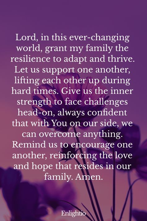 Explore a collection of prayers for your family along with inspiring Bible verses to bring comfort, strength, and unity. Find guidance and solace in these powerful words that will uplift and support your loved ones through every season of life. Incorporate the wisdom of scripture into your daily prayers to deepen your faith and nurture the bond within your family. Let these heartfelt prayers and verses be a source of hope as you seek blessings, protection, and blessings for each member of your f Prayer For My Family Protection, Family Love Quotes Blessed Be Thankful, Family Prayers For Blessings, Prayer For Family And Friends, Prayers For Your Family, Prayers For Family Protection, Prayers For Family, Prayers For Protection, Family Bible Verses