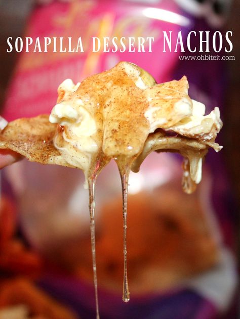 ~Sopapilla Dessert Nachos! Pialla Recipes, Desert Nachos, Sopapilla Dessert, Cheesecake Nachos, Tostitos Recipes, Dessert Nachos Recipe, Rockcrok Recipes, Nachos Recipes, Dessert Nachos