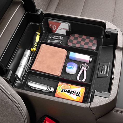 Center Console Organization Car, Chevy Tahoe Accessories, 2023 Suburban, Tahoe Accessories, Chevy Tahoe Interior, Suburban Chevy, 2016 Tahoe, Toyota Rav4 Accessories, Chevy Tahoe Ltz