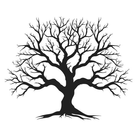 Scary Tree, Haunted Tree, Tree Vector, Vector Silhouette, Silhouette Free, Tree Saw, Tree Silhouette, Heart Tree, Tree Drawing