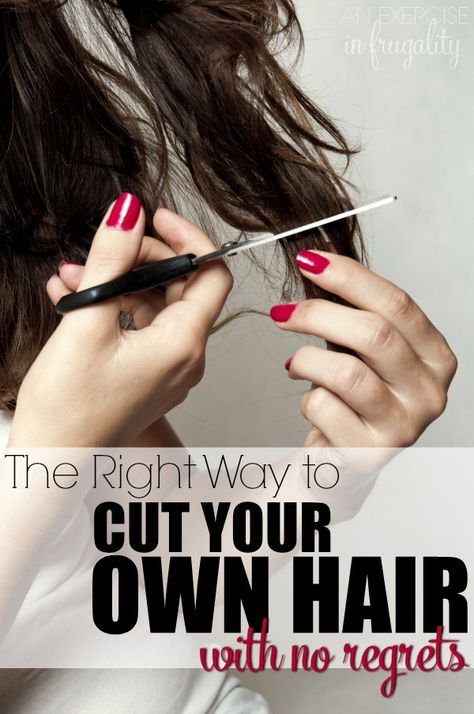 Diy Hair Trim, Trim Your Own Hair, Cut Hair At Home, Cut Own Hair, Self Haircut, Cut Your Own Hair, Hairstyles Diy, Diy Salon, How To Cut Your Own Hair