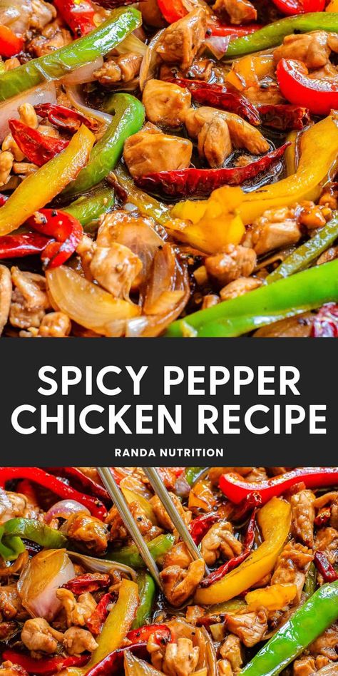 Spicy Black Pepper Chicken Recipe (Gluten Free) 2 Piletina Recepti, Pepper Chicken Stir Fry, Black Pepper Chicken Recipe, Pepper Chicken Recipe, Black Pepper Sauce, Black Pepper Chicken, Recipes With Chicken And Peppers, Spicy Chicken Recipes, Macro Friendly Recipes