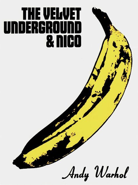 Velvet Underground Poster, Andy Warhol Prints, Andy Warhol Banana, The Velvet Underground & Nico, The Velvet Underground, Rock Band Posters, Punk Poster, Banana Art, Dorm Posters