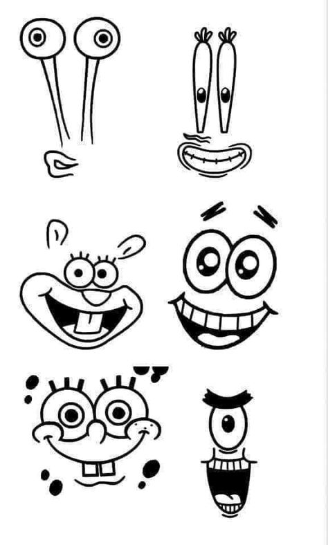 Printable Nail Art, Minimal Tattoo Designs, Minimal Tattoo Ideas, Spongebob Birthday, Cartoon Character Tattoos, Image Svg, Cartoon Tattoos, Cute Doodles Drawings, Blast From The Past