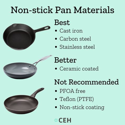 Healthy Pots And Pans, Non Toxic Pans, Best Pans For Cooking, Toxic Cookware, Healthy Cookware, Non Toxic Cookware, Best Pans, Healthy Swaps, Diy Skin Care Recipes