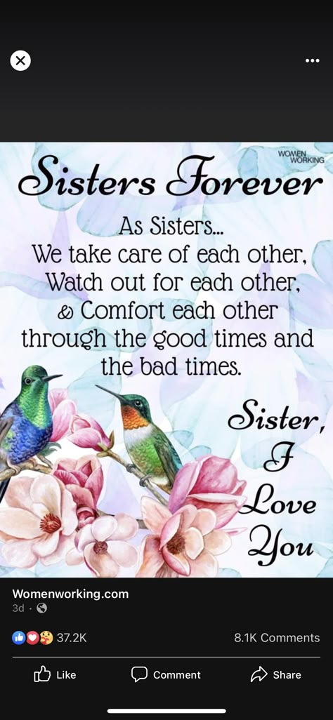 Sisters By Heart Quotes, Sisters Forever Quotes, Cute Sister Quotes, Beautiful Sister Quotes, Sister Bond Quotes, Heart Messages, Good Morning Sister Quotes, Happy Birthday Sister Quotes, Morning Sister