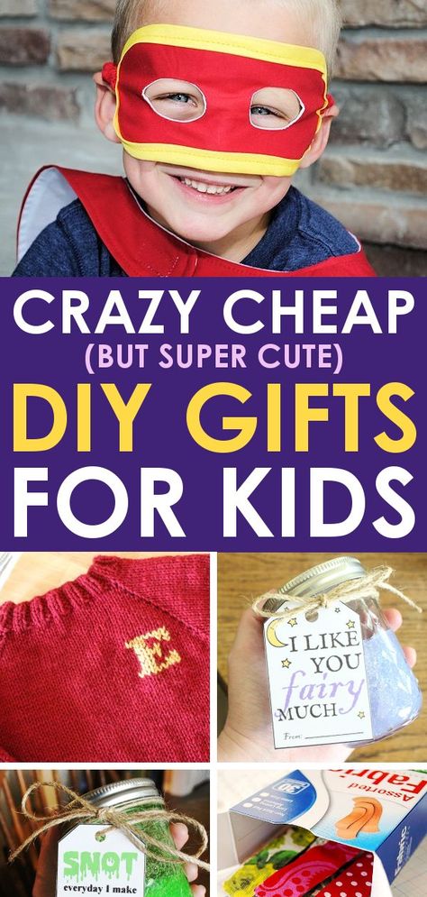 Need gift ideas for kids? These easy DIY Christmas gifts for kids are perfect for any child on your list! Make them today with just a few supplies and some scrap fabric! Diy Gifts For Nephew, Diy Gifts For Preschoolers, Diy Gifts For Kids Christmas, Cheap Christmas Gifts For Kids, Diy Gifts For Children, Diy Gifts For Boys, Cheap Diy Gifts, Homemade Gifts For Kids, Craft Gifts For Kids