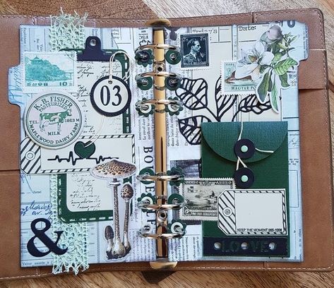 Elizabeth Craft Designs Planner, Journal Planner Ideas, Travel Journal Scrapbook, Travel Art Journal, Planner Journaling, Art Trading Cards, Travel Album, Planner Essential, Round Robin