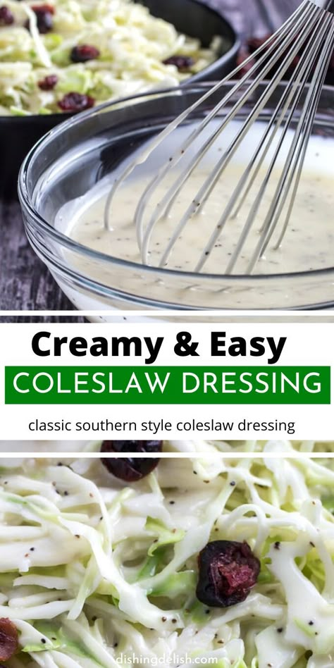 Easy Coleslaw Dressing, Creamy Coleslaw Dressing, Coleslaw Dressing Recipe, Dressing Recipes Thanksgiving, Easy Coleslaw, Coleslaw Recipe Easy, Slaw Dressing, Coleslaw Dressing, Gluten Free Dinner Recipes