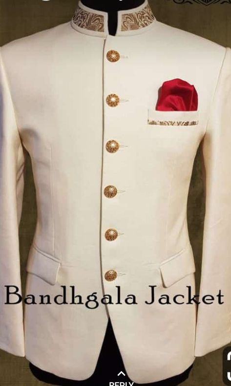 Cream Colour Jodhpuri Suit, Mens Fashion Dress Shirts, Jodhpuri Suits, Men Dresses, Jodhpuri Suits For Men, Vintage Military Jacket, Indian Wedding Clothes For Men, Sherwani For Men Wedding, Prince Coat