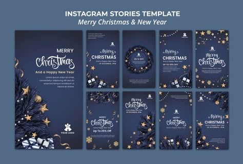 Christmas Instagram Post Ideas, Christmas Post Design, Xmas Countdown, New Year Post, Merry Christmas Poster, Christmas Stories, New Year Postcard, Happy New Year Design, About Instagram