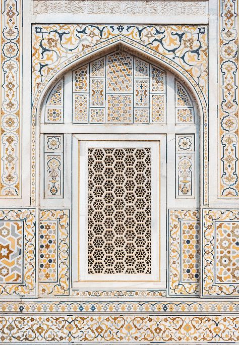 Arabic Mosaic Pattern Window by Alexander Grabchilev Arabic Mosaic, Konark Temple, Rajasthan Travel, India Decor, Moroccan Architecture, Islamic Motifs, India Architecture, Persian Architecture, Mughal Architecture