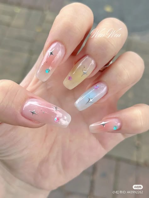 Idol Nails, Blush Nails, Pretty Gel Nails, Really Cute Nails, Cute Gel Nails, Soft Nails, Nail Swag, Kawaii Nails, Minimalist Nails