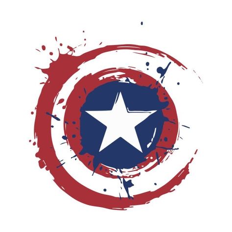 Captain America Tattoo, Shield Tattoo, Captain America Logo, Captain America Art, Hoodies Stickers, Captain America Wallpaper, Marvel Tattoos, American Paint, Captain America Shield