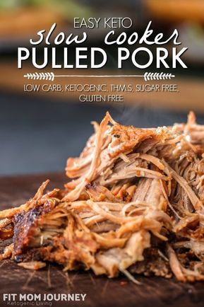 Low Carb Pulled Pork Crock Pot Recipes, Keto Pork Recipes Crock Pot, Pulled Pork Crock Pot Recipes Keto, Keto Bbq Pulled Pork Slow Cooker, Low Calorie Pulled Pork, Pulled Pork Keto Recipes, Low Carb Pulled Pork Recipes, Carnivore Pulled Pork, Keto Pulled Pork Slow Cooker