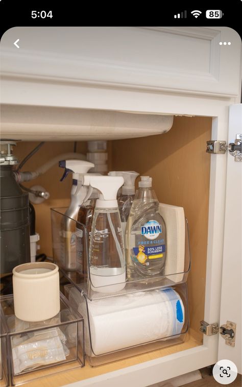 Aesthetic Kitchen Sink, Organize Kitchen Sink, Under The Kitchen Sink, Under The Sink Organization, Teresa Caruso, Sink Drying Rack, Sink Organization, Kitchen Sink Organization, Kitchen Sink Organizer