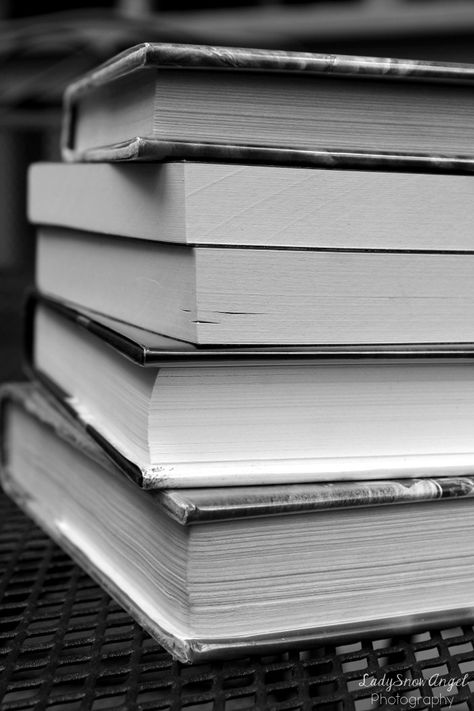 Stack of Books - B&W edit (photography by LadySnowAngel) Gray Book Aesthetic, Black Aesthetic Books, Black Books Aesthetic, B W Photography, B&w Photography, Books Black And White Aesthetic, Books Aesthetic Black, B W Aesthetic, B&w Aesthetic