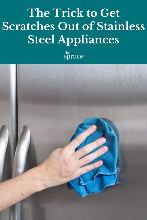 How To Get Scratches Off Of Stainless Steel Appliances, Best Stainless Steel Cleaner, Fridge Cleaning Hacks, Senior Tips, Cleaning Naturally, Clean Stainless Steel, Stainless Steel Stove, Stainless Steel Fridge, Clean Fridge