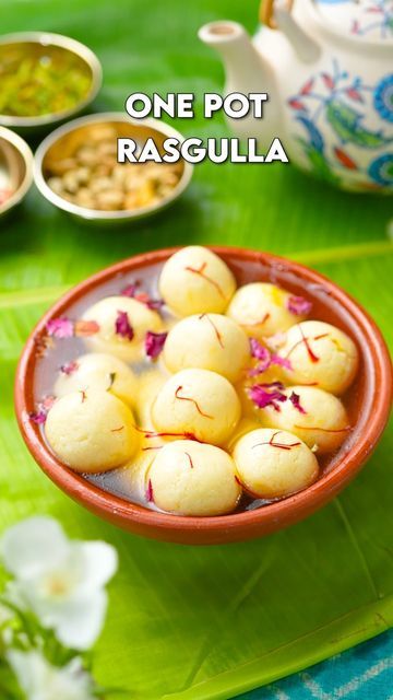 Aruna Vijay on Instagram: "One pot Rasgullas 

It’s festive season and I am sharing some easy to make one pot rasgullas, anyone can make a great Rasgullas with this technique.

One pot Rasgulla Recipe - 

Ingredients - 
Milk - 1.5 litres 
Vinegar - 2 tbsp + 1 tbsp water 
Water - 4 cups
Sugar - 1 cup 
Cardamom - 2
Kesar - few strands 
Dry rose petals - for garnishing 

Method - 
1. To make the paneer - Start by boiling the milk, once the milk is boiled add in vinegar and stir it well 
Start by grating the paneer and knead the paneer well to get smooth dough 
2.Make small balls in the desired size 
3.Then in a pressure cooker add in water , sugar , cardamom and bring it to a boil 
4.Once it starts boiling, close the lid and cook for 1 whistle on a medium flame 
5.After 1 whistle keep the gas Dry Rose Petals, Rasgulla Recipe, Dry Rose, Recipe Ingredients, Water Water, Paneer, Pressure Cooker, Rose Petals, Festive Season