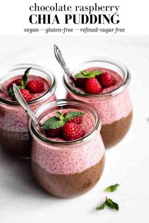 Raspberry Chia Pudding, Homemade Cashew Milk, Chia Recipes, Vegan Pudding, Chia Recipe, Chocolate Chia Pudding, Chia Seed Recipes, Seed Recipes, Chia Pudding Recipes